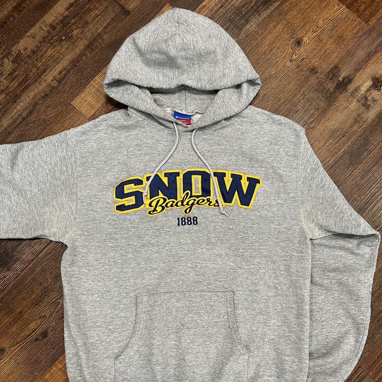 Snow badgers champion hoodie. If you live in the... - Depop