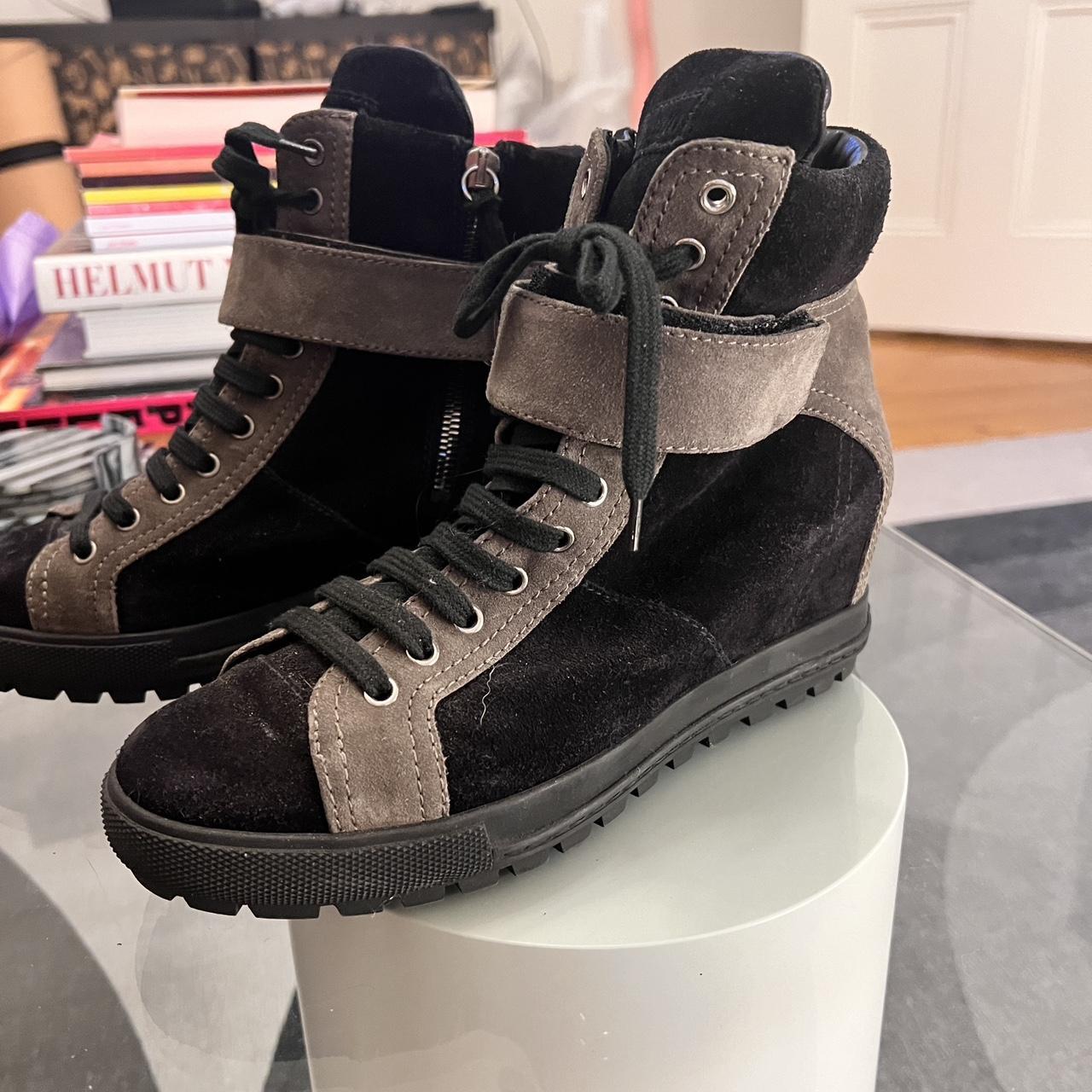 miu miu wedge sneakers