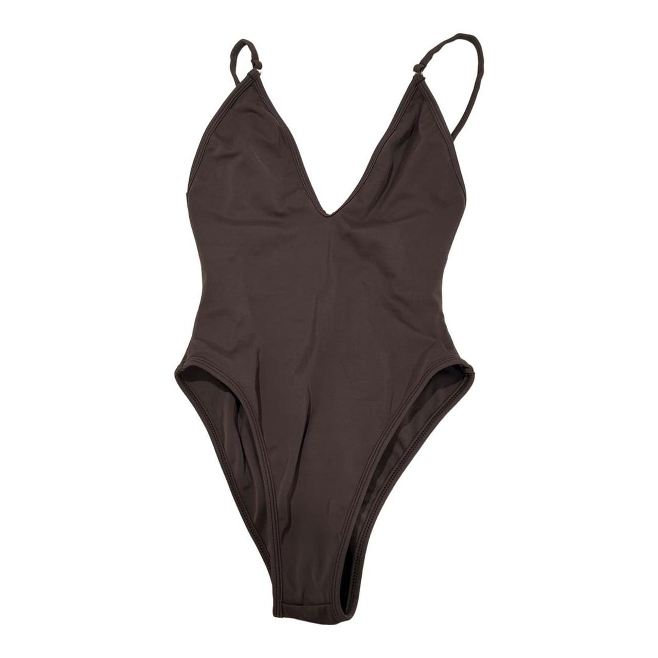 Women's Brown Swimsuit-one-piece | Depop