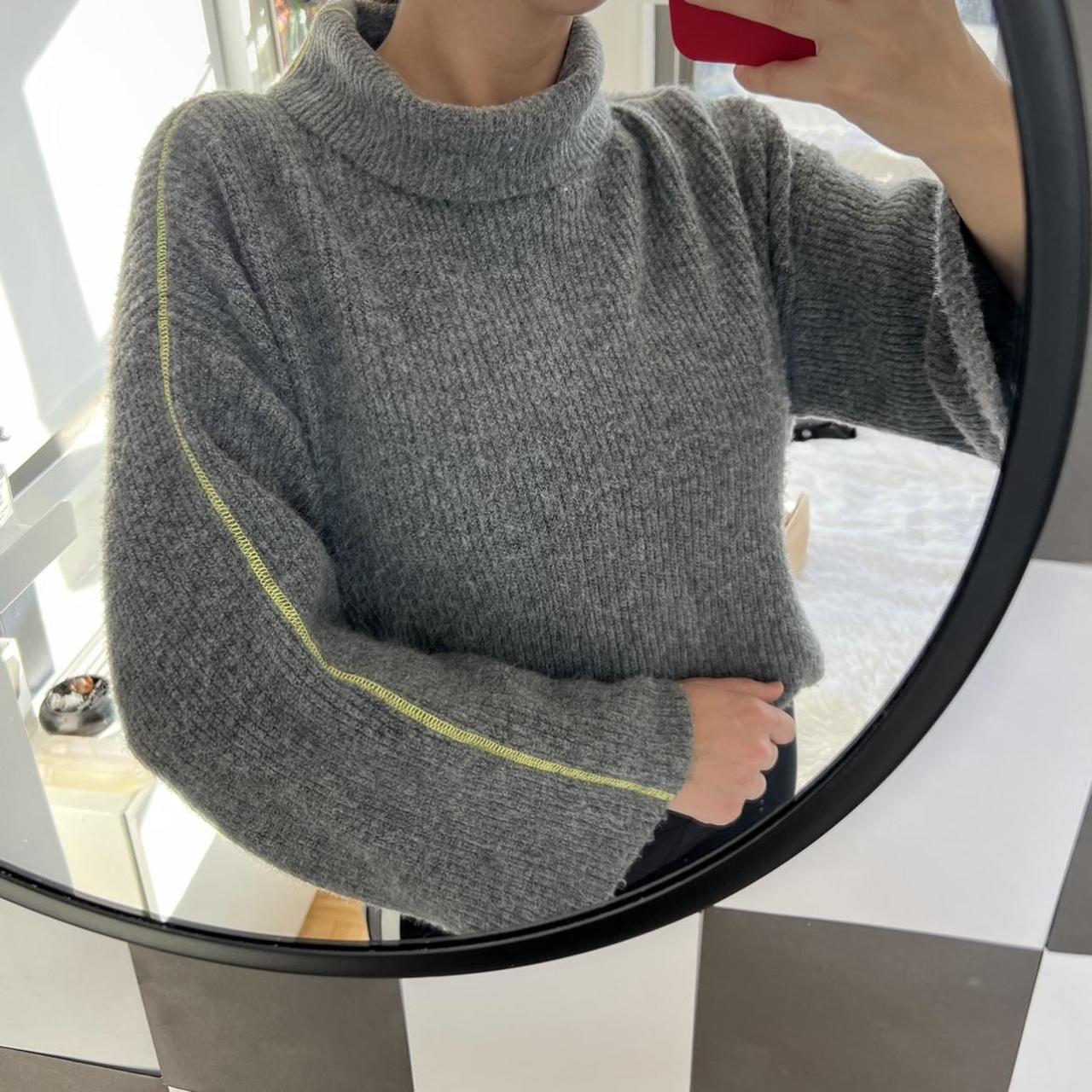 Flowy turtleneck sweater best sale