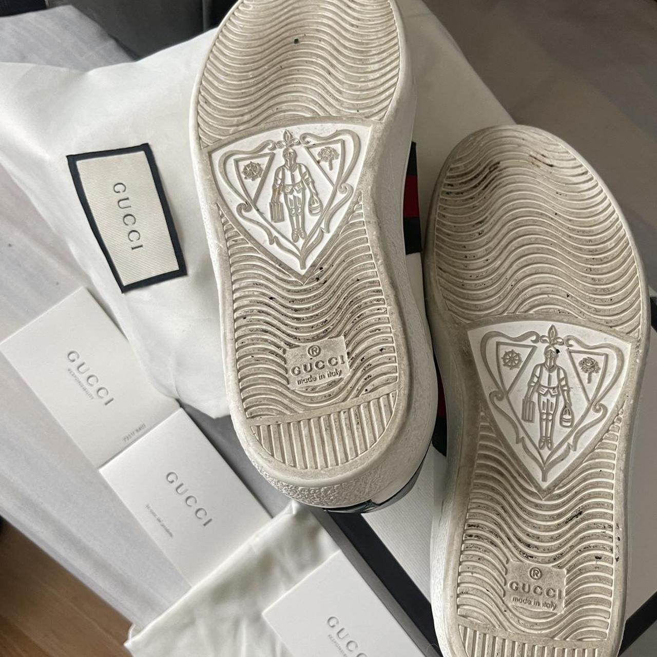 mens gucci white trainers
