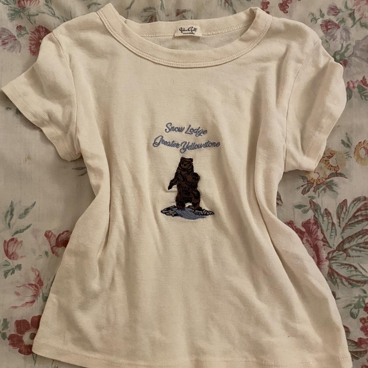 Brandy Melville Ashlyn Snow Lodge Yellowstone bear... Depop