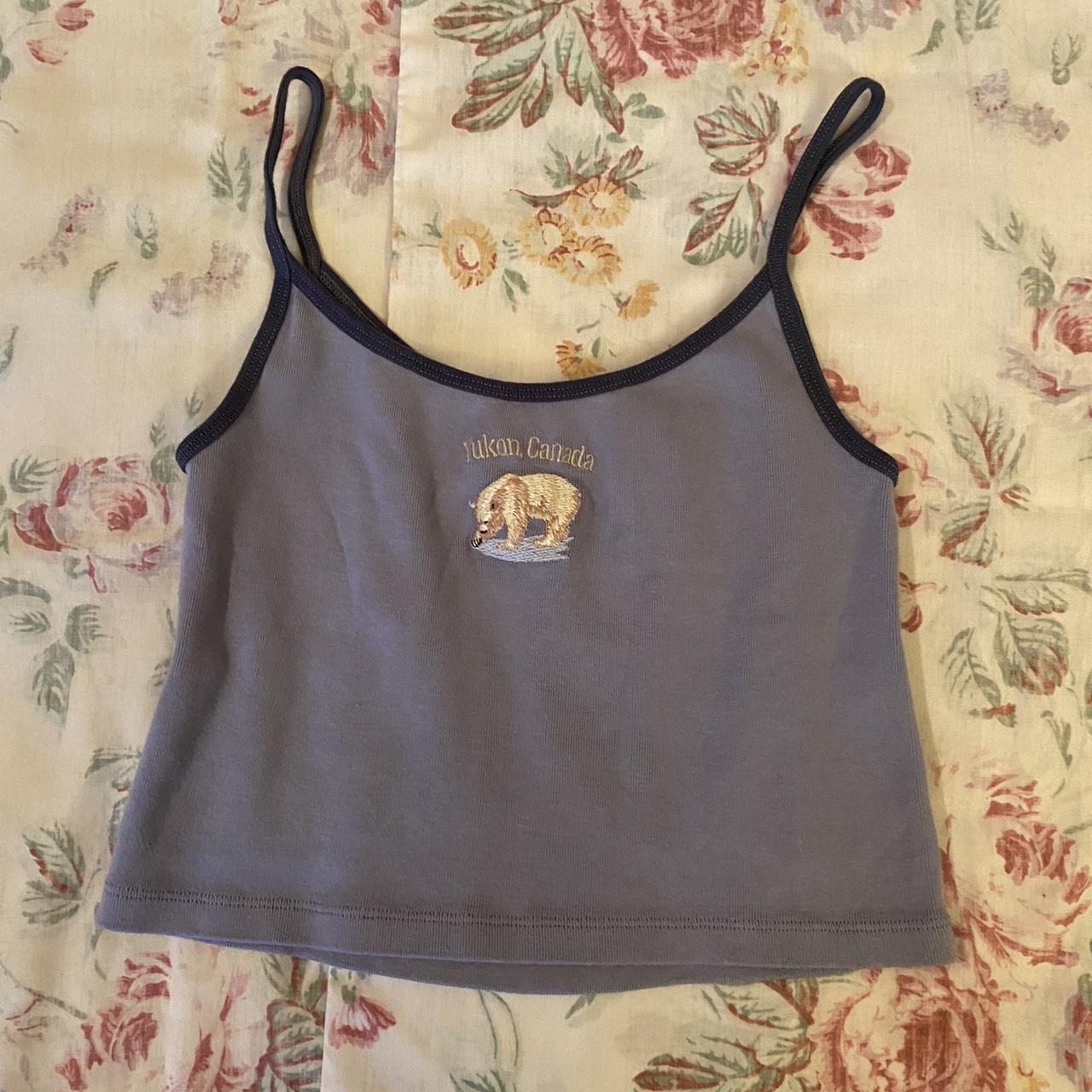 blue yukon canada brandy melville tank one size,... Depop