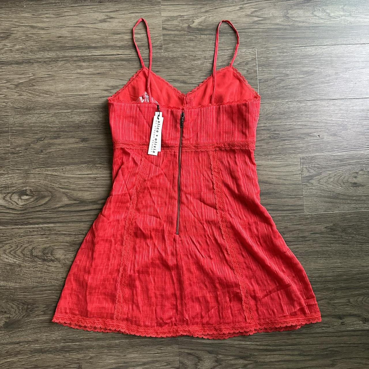 alice + olivia Women's Red Dress (2)