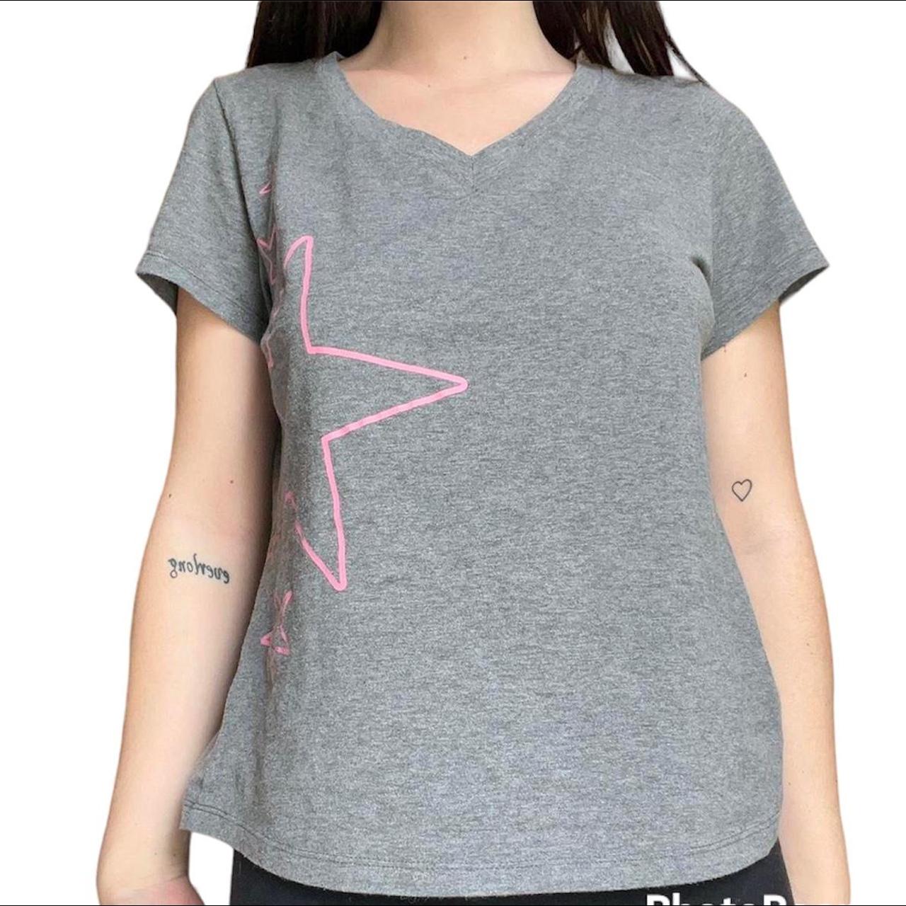 Dearfoams Women's Grey and Pink T-shirt