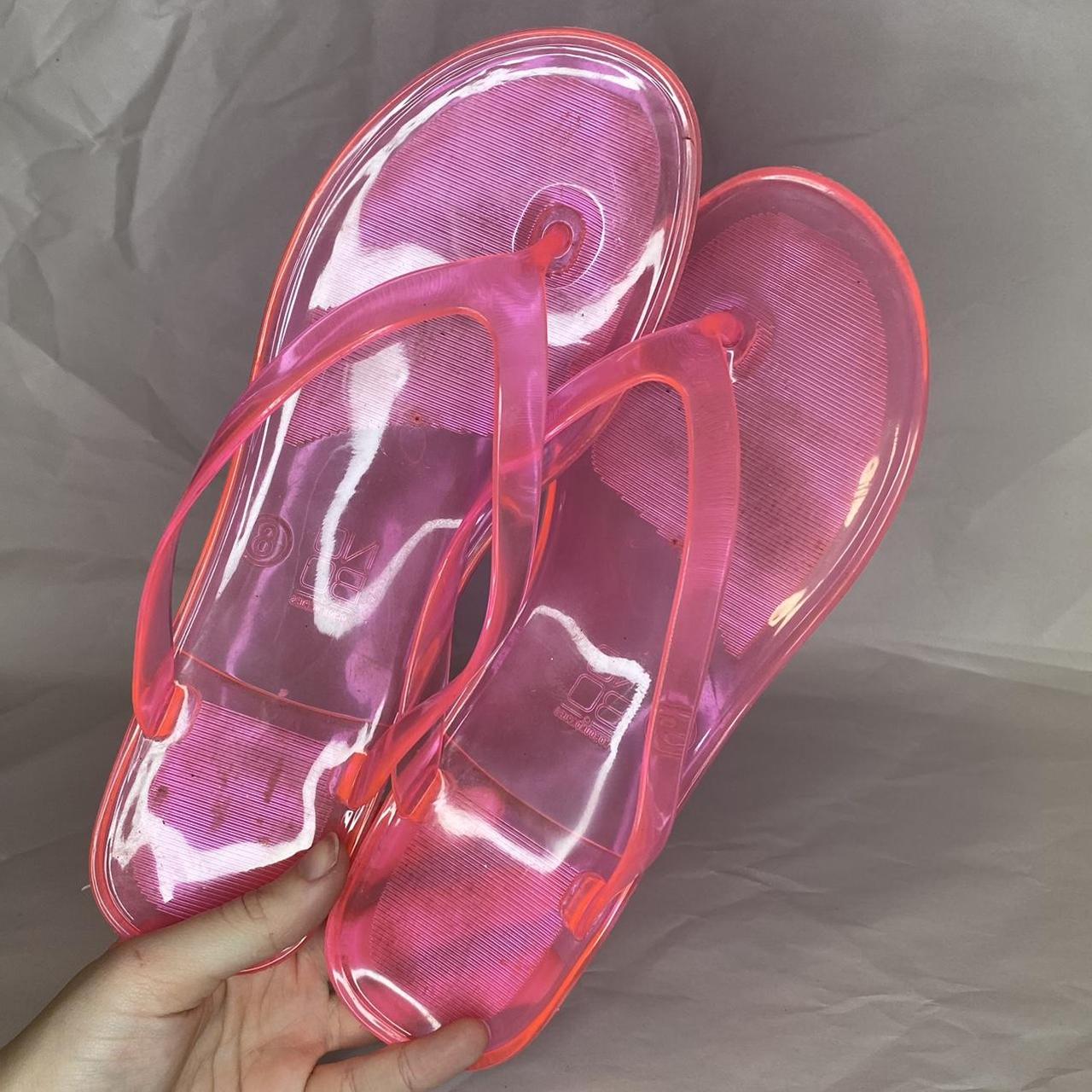 Pink Gel Flip Flops ASOS DESIGN Filo Jelly Flip-flops In Light Pink