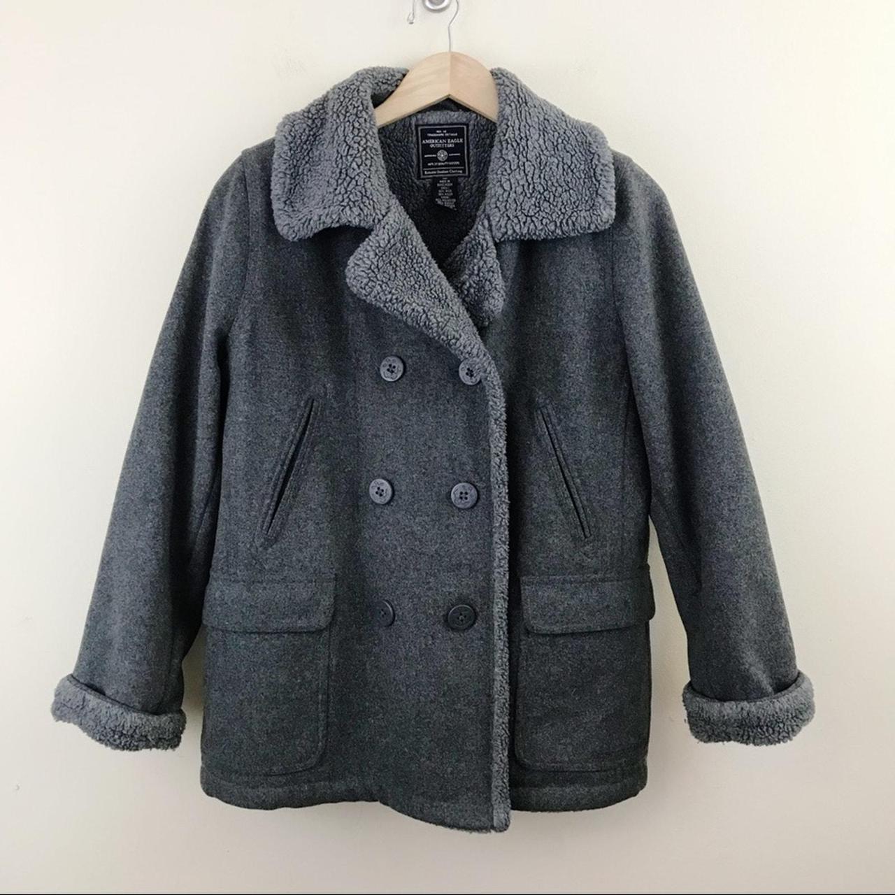 AMERICAN EAGLE Wool Pea Coat 2024 Medium