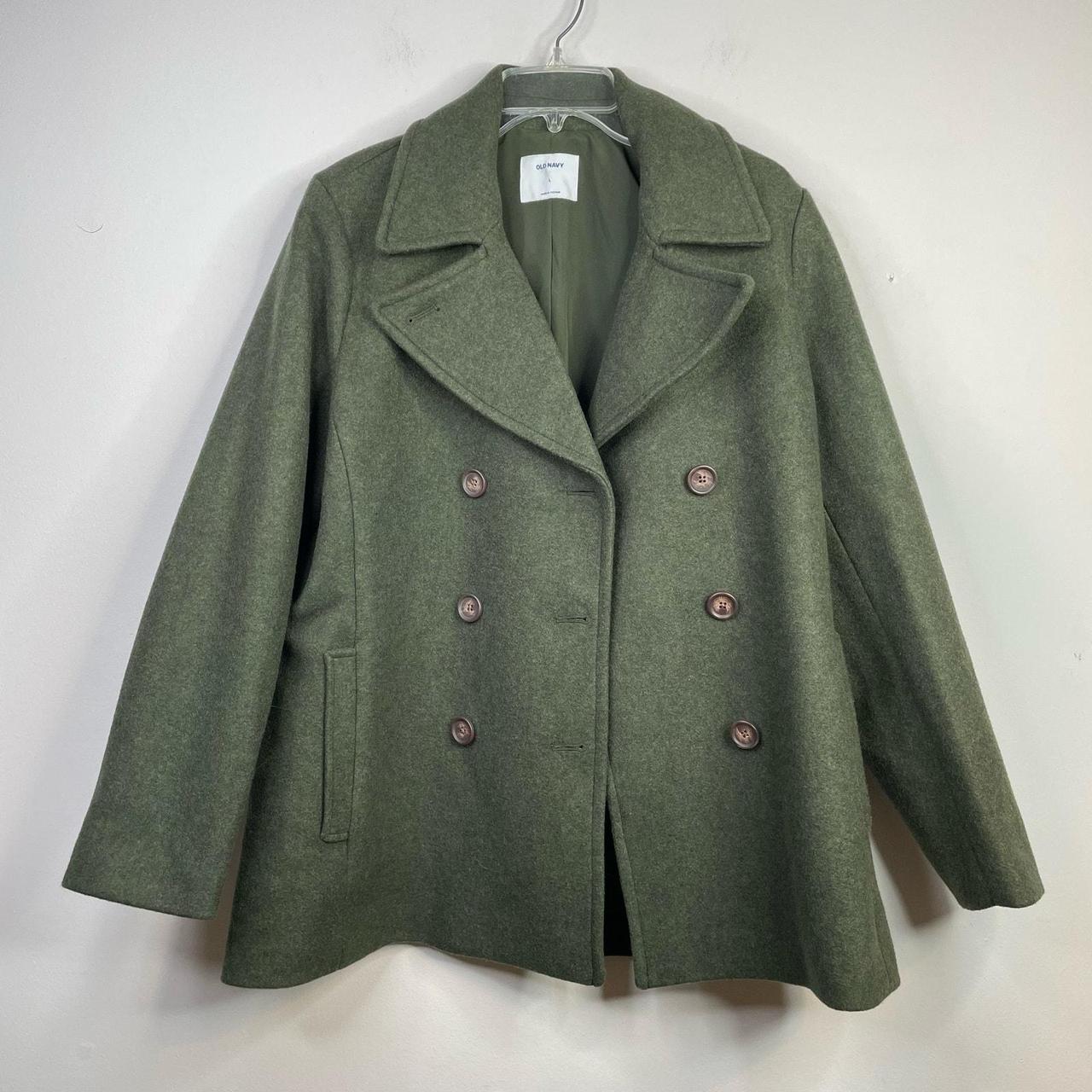 Old navy green peacoat best sale