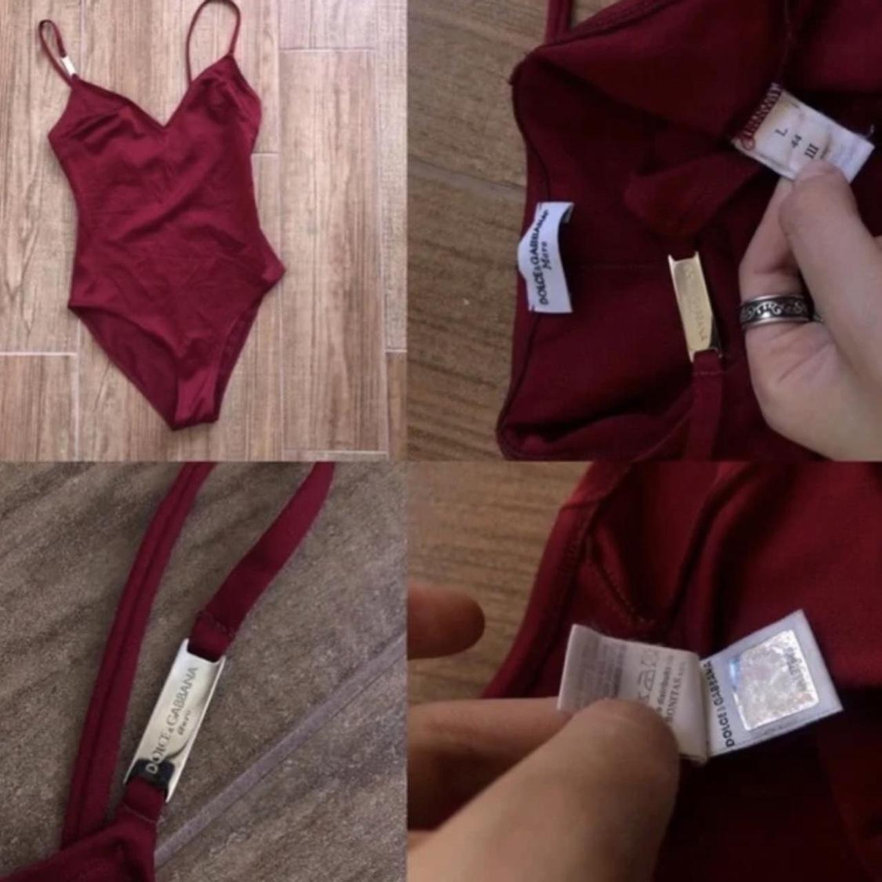 Vintage good 80s/90s DOLCE & GABBANA ROUGE Swim Bodysuit