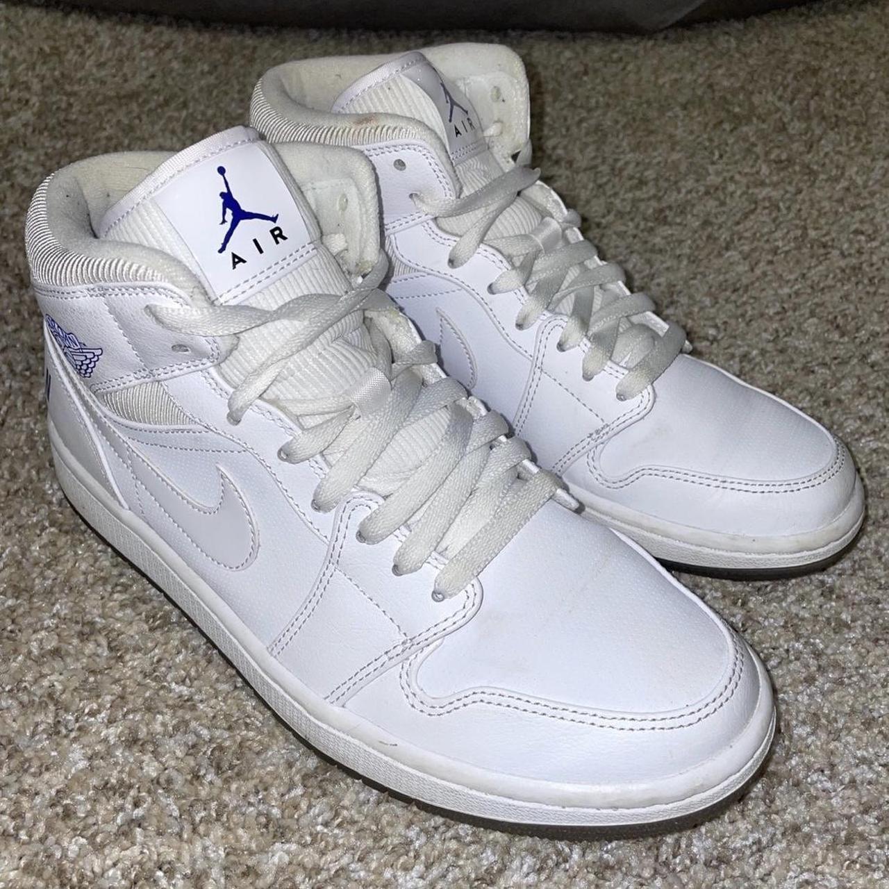 Jordan 1 mid pure white best sale