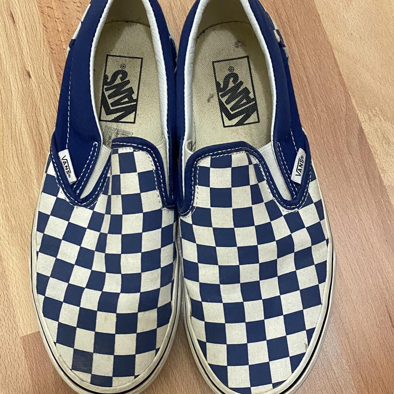 Vans navy blue outlet checkered