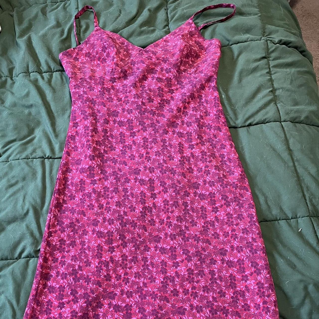 express floral maxi dress with lace trim! express... Depop