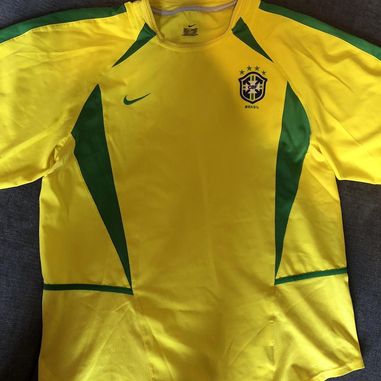 Brazil Nike 2002 football shirt! Size Large - Depop