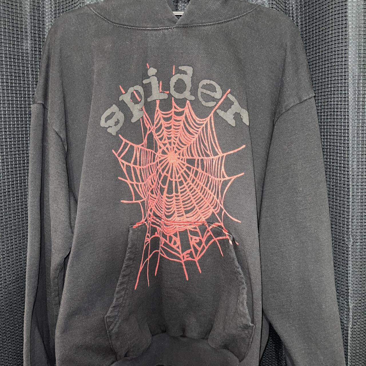 spider worldwide hoodie 100% authentic spider - Depop