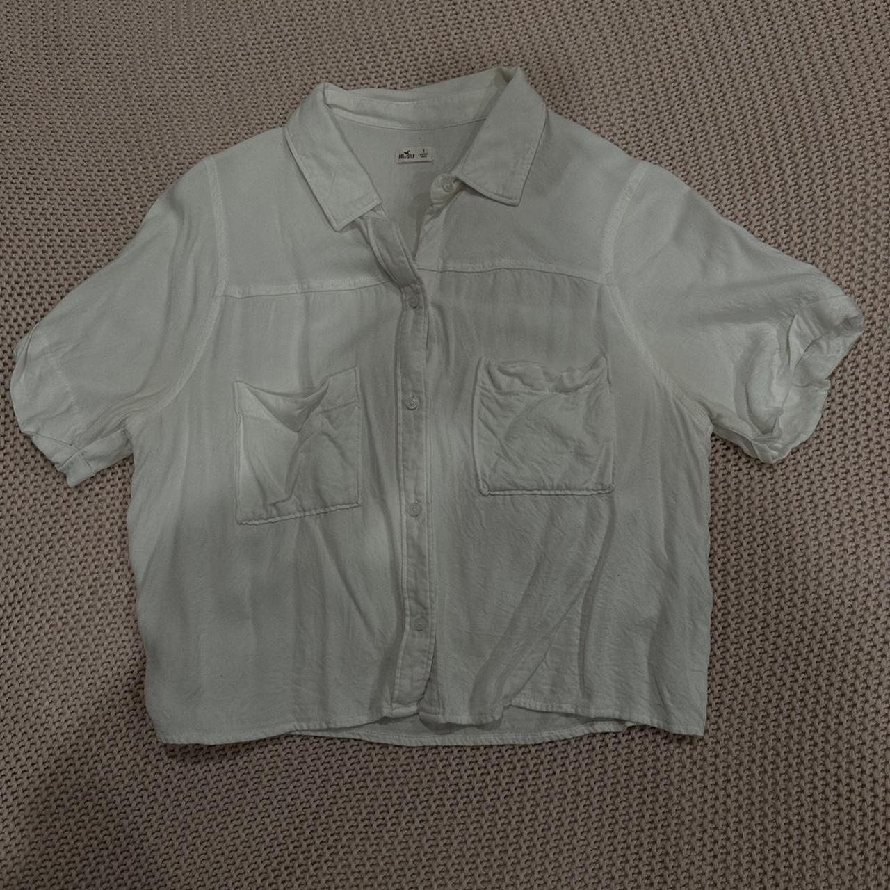 Short Sleeve Hollister Crop Crop Tops Hollister Yellow Top