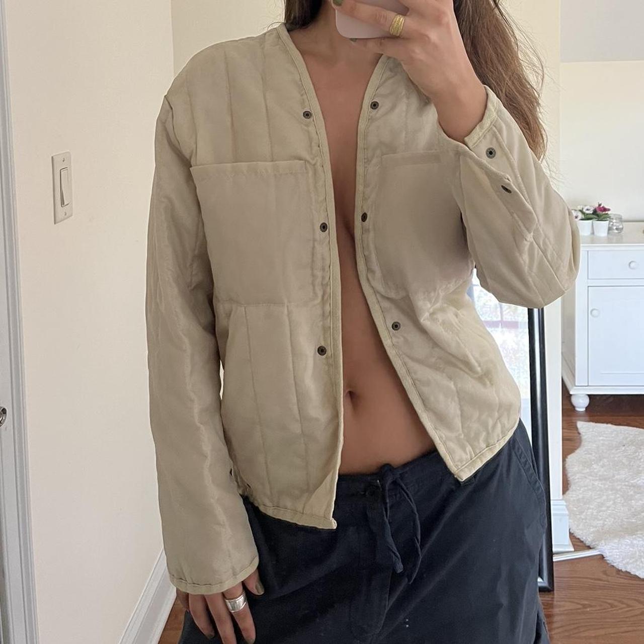 Rare vintage quilted Steve Madden military jacket... Depop