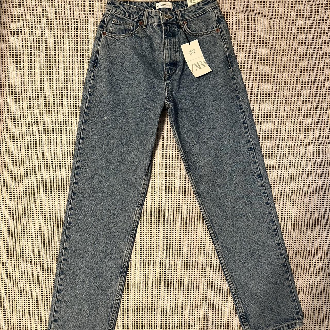 Zara Classic Mom Fit High Rise Ankle Length Jeans... - Depop