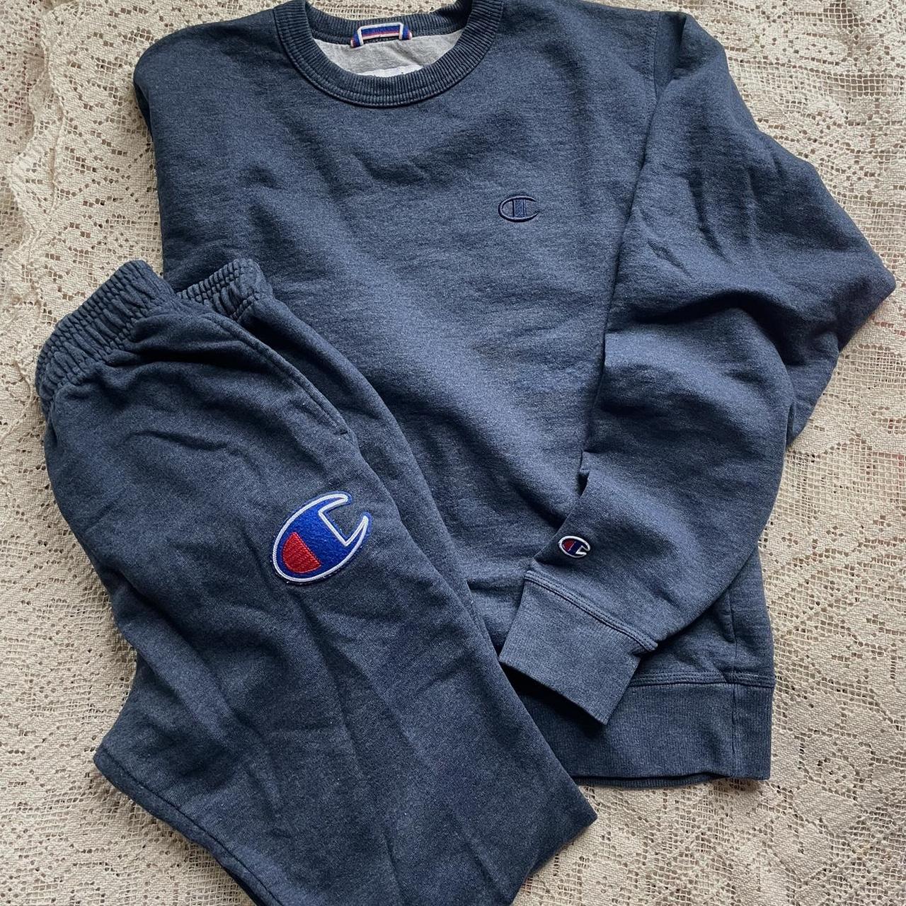 Champion sweater teal outlet navy