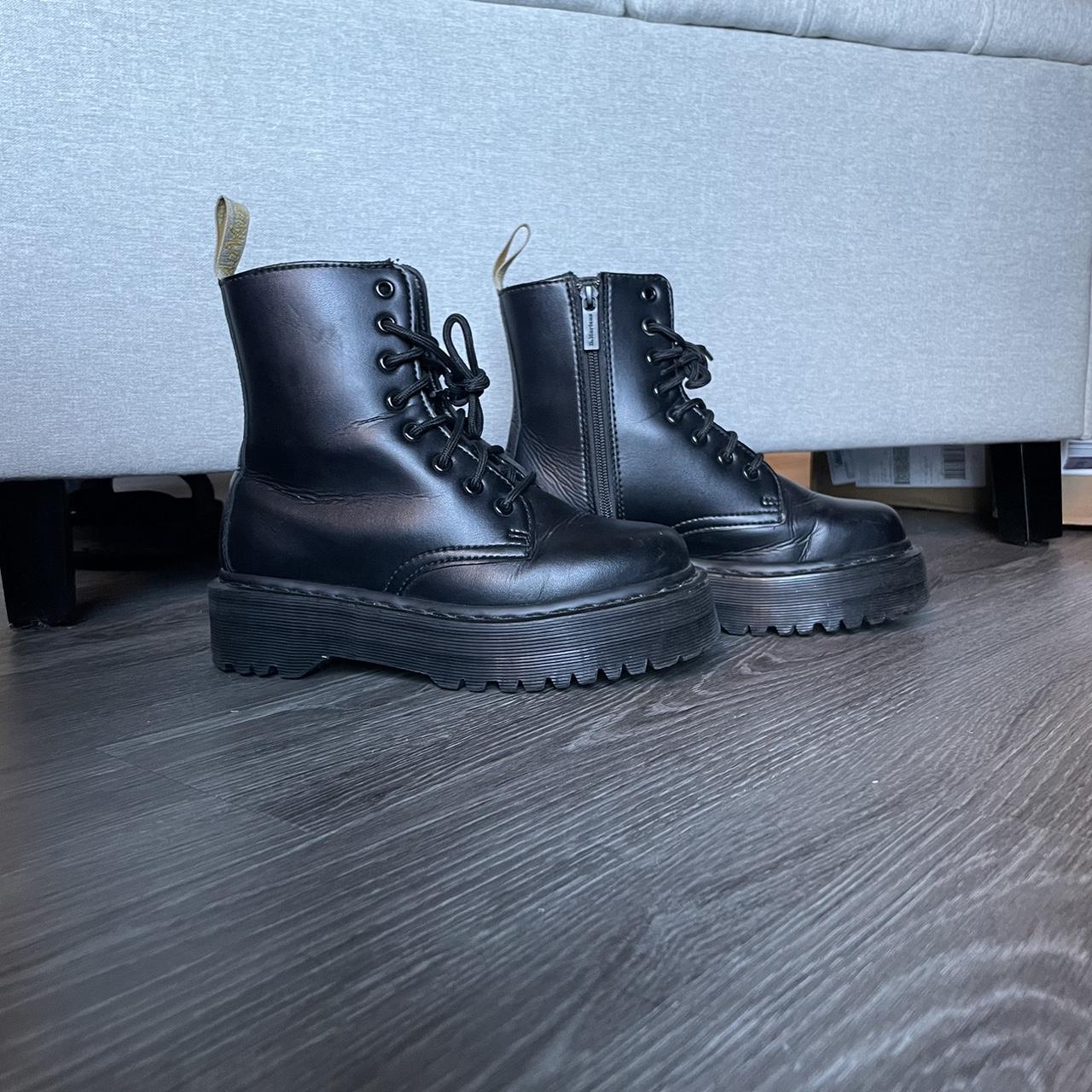 Vegan platform best sale combat boots