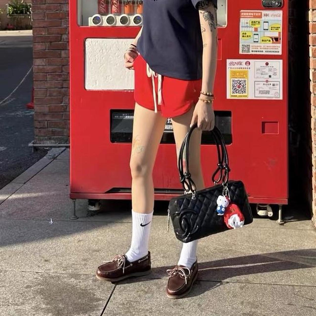 Miu Miu Women's Shorts - Red - XS – Red drawstrin… - image 3