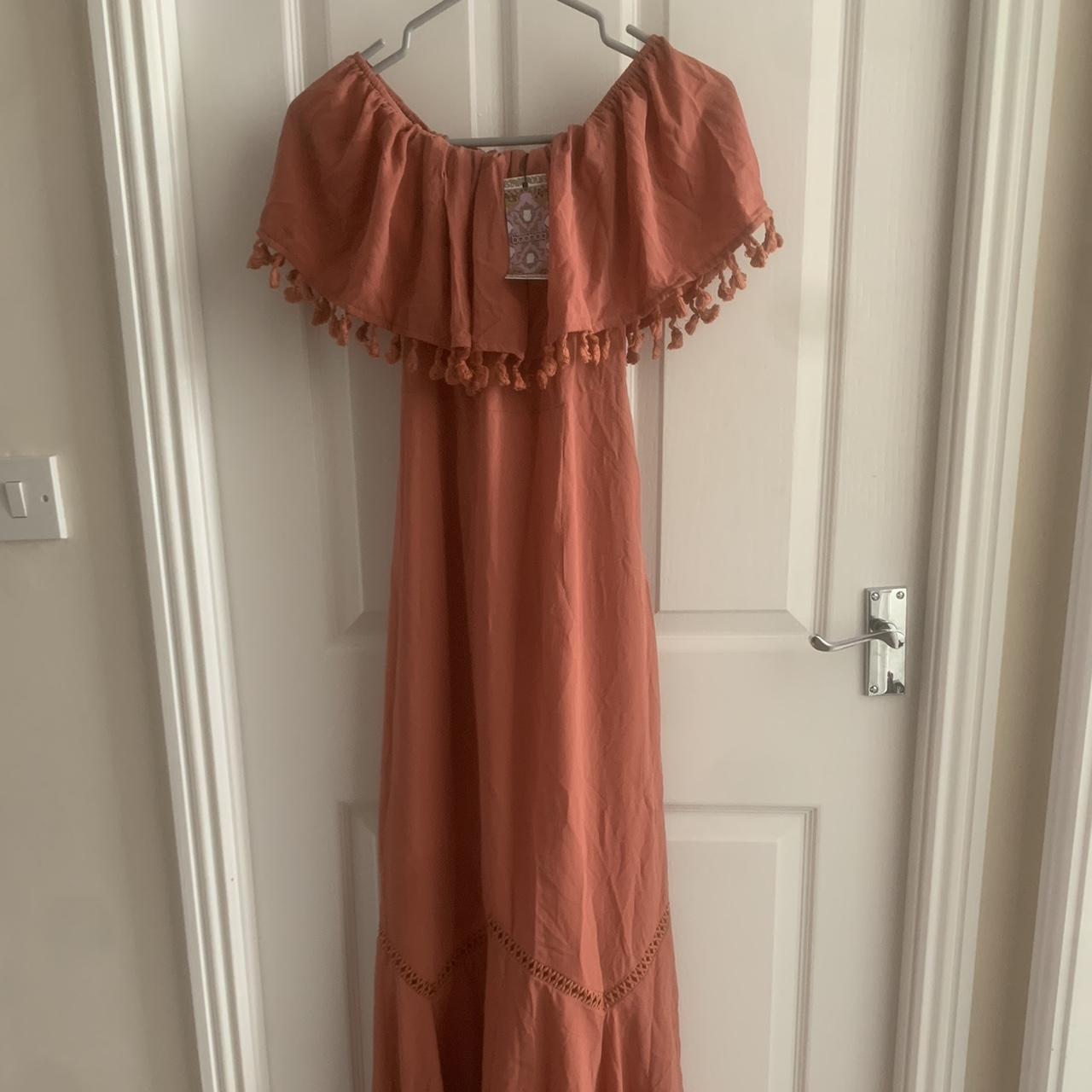 brand new orange boho maxi dress, Boohoo. thin and... Depop