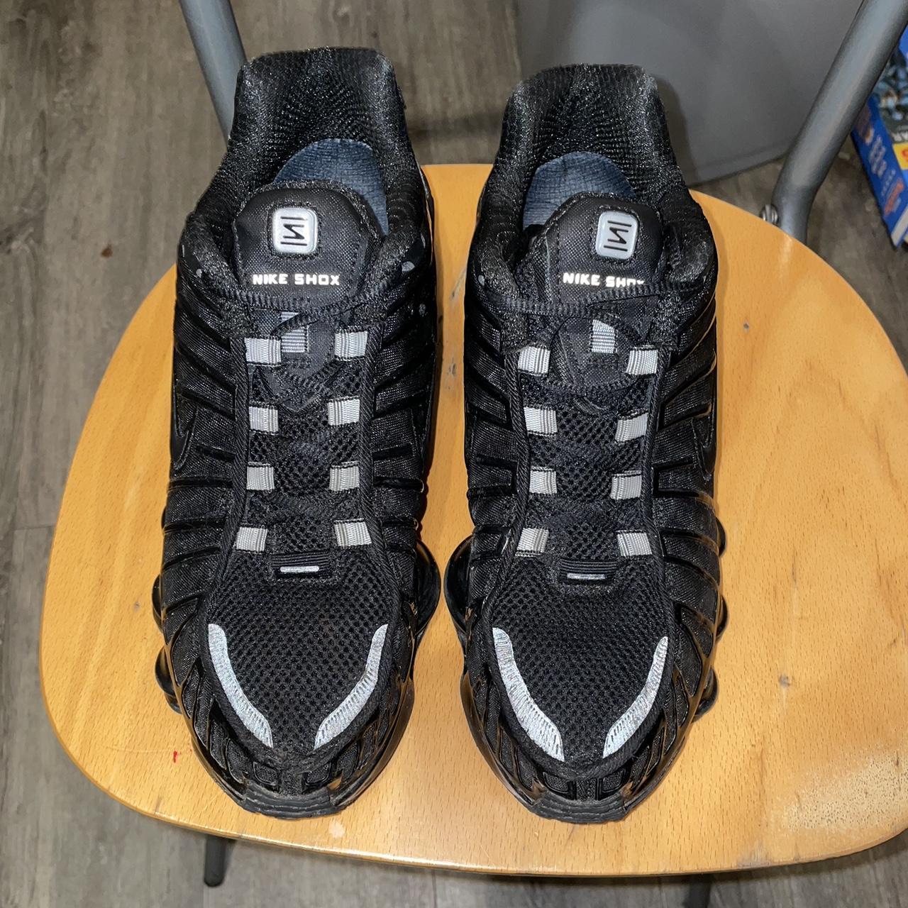 Nike shox TL triple black Size uk 8.5 The more. Depop