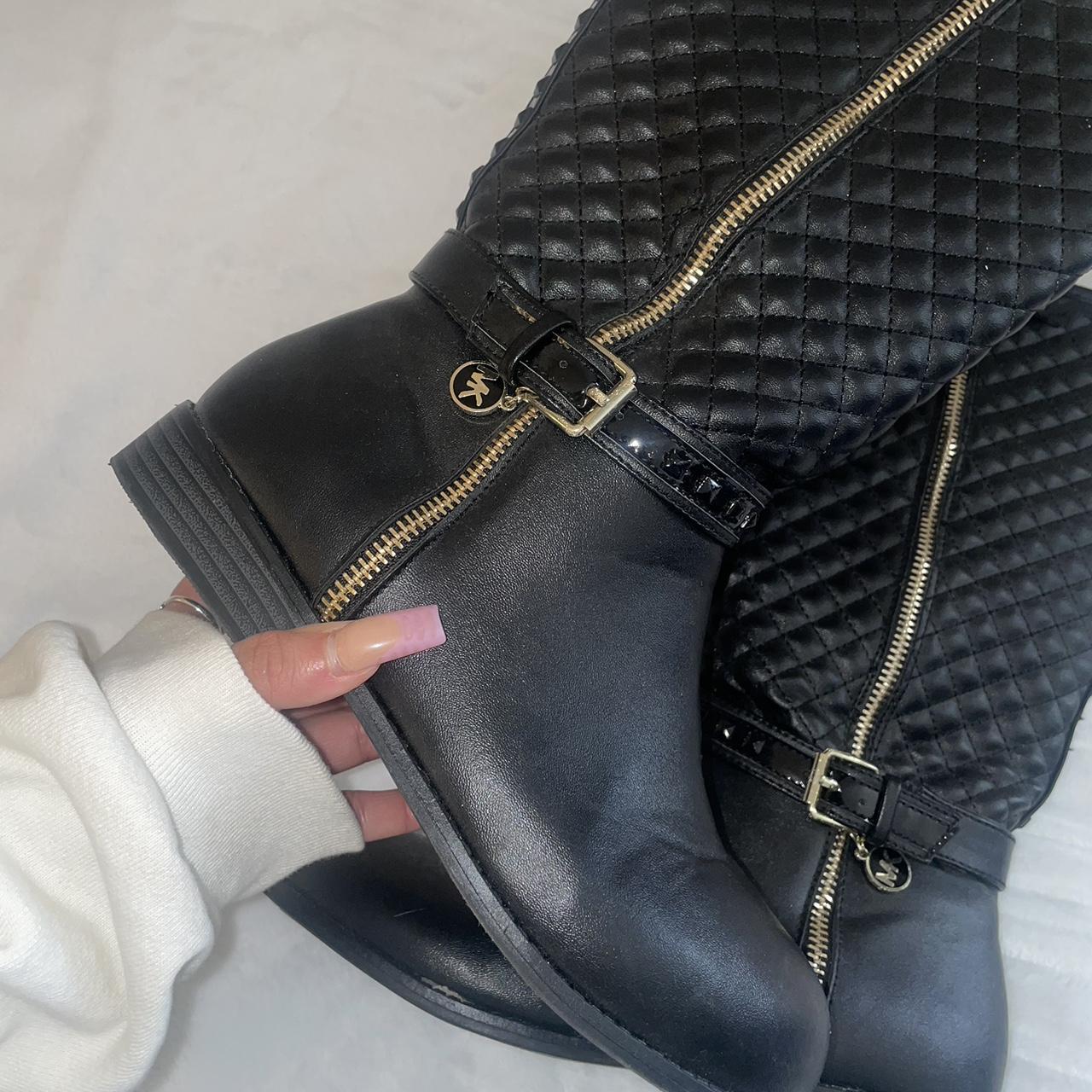 michael kors boots white