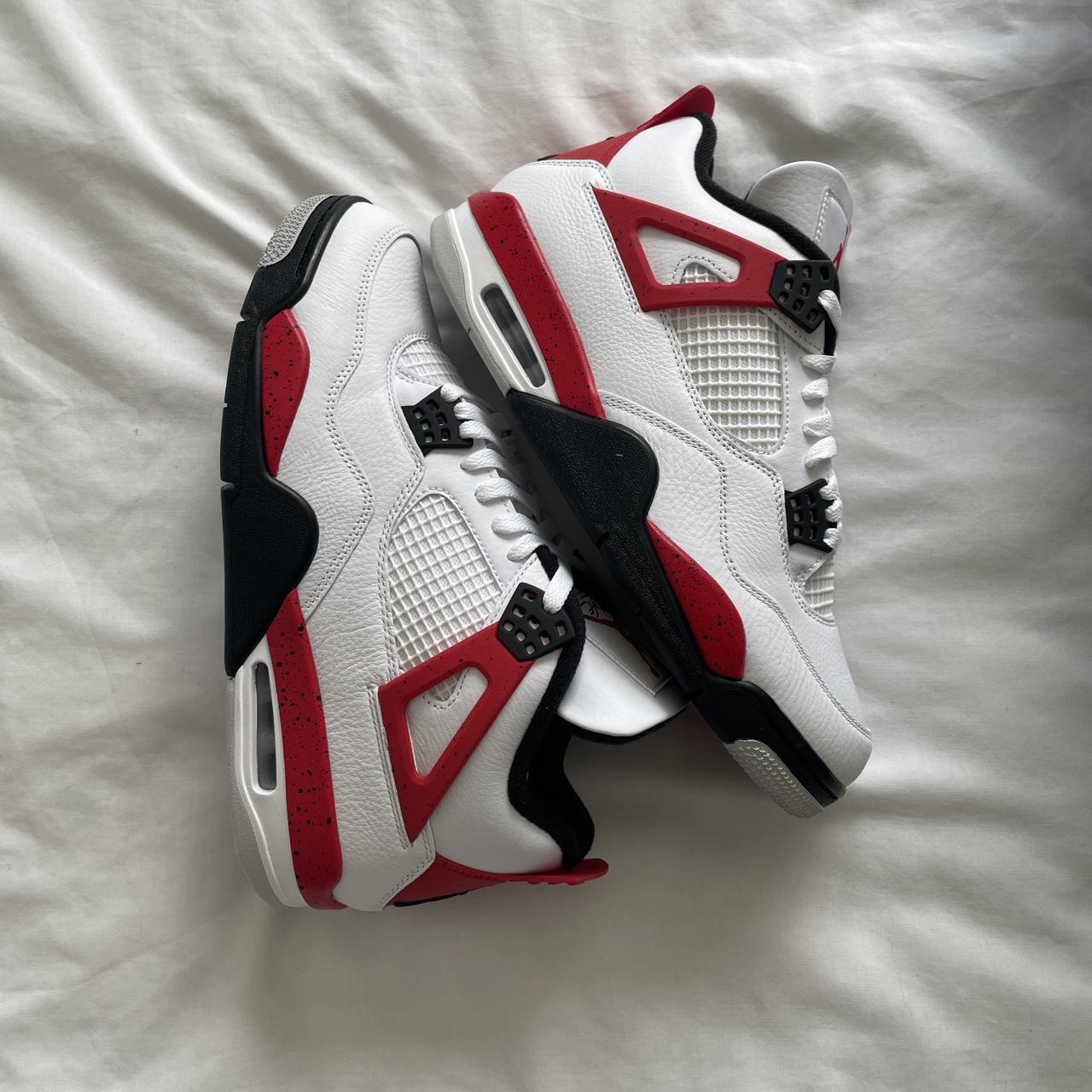 JORDAN 4 red cement Uk 9 us 10 Deadstock - Depop