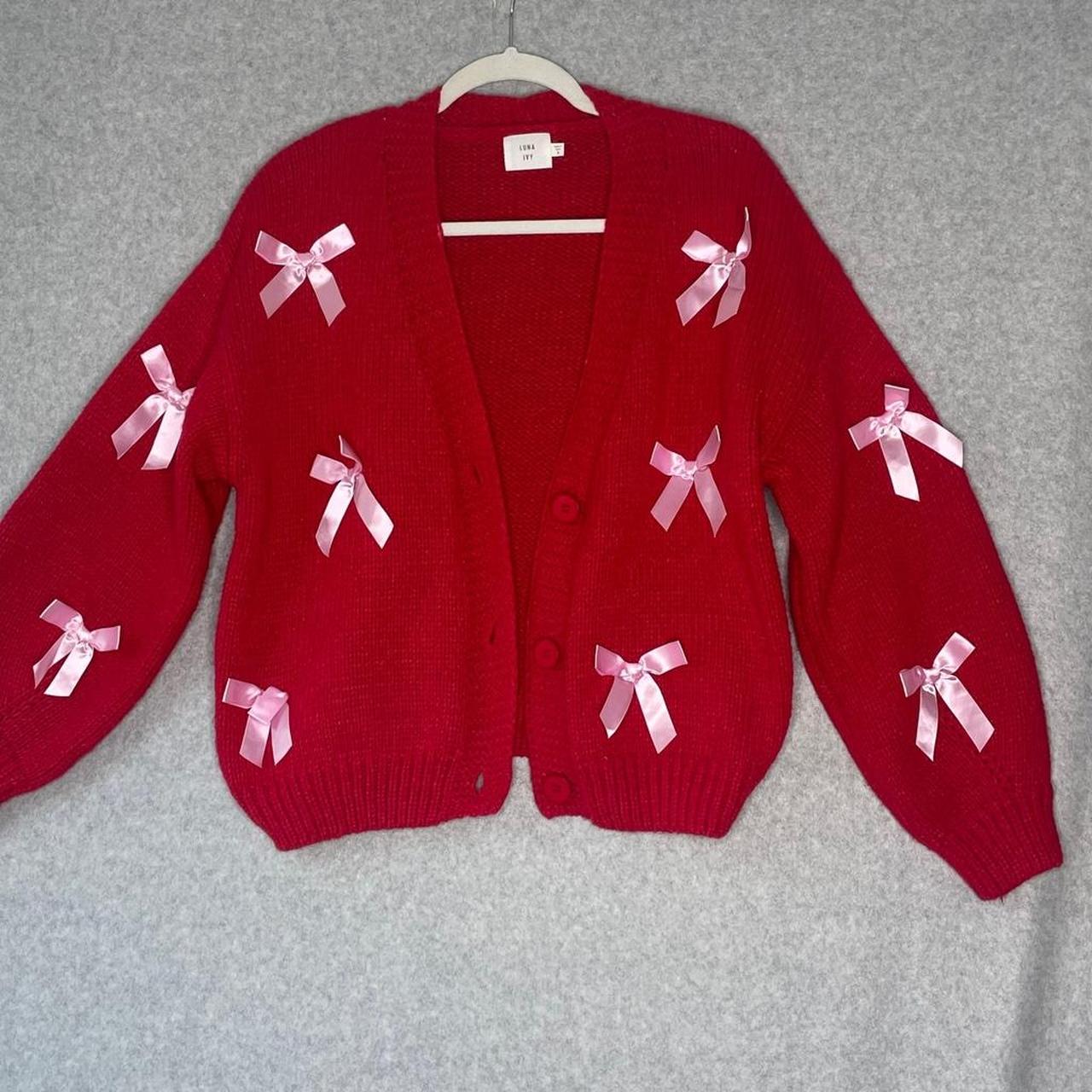 Women's Sweater - Red/Pink - S – Luna Ivy red chu… - image 1