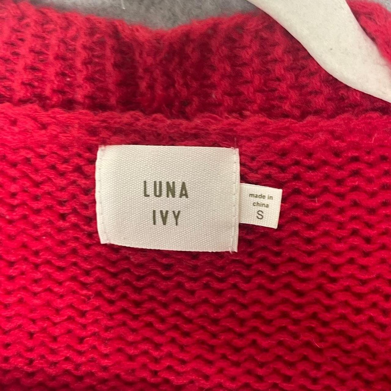 Women's Sweater - Red/Pink - S – Luna Ivy red chu… - image 4