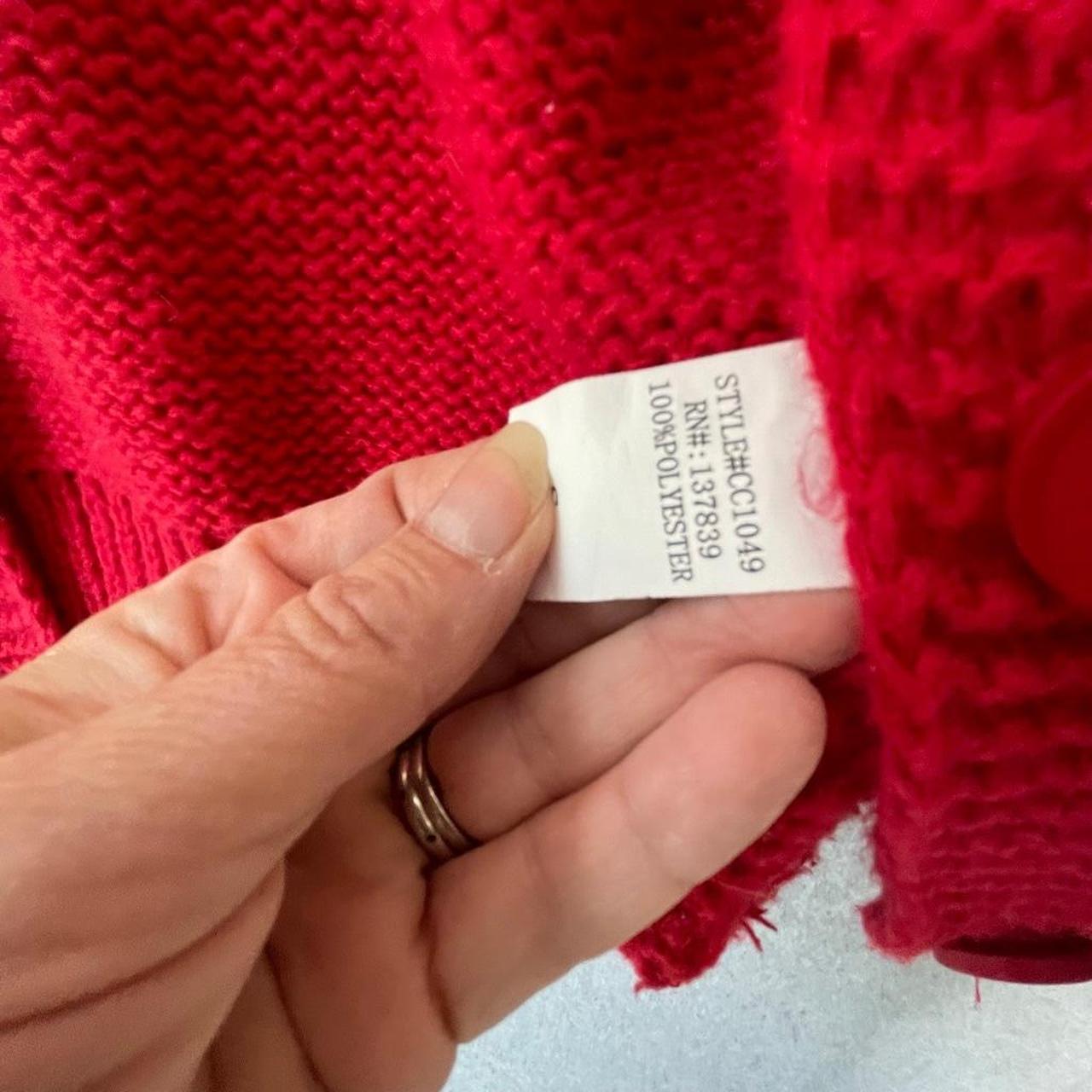 Women's Sweater - Red/Pink - S – Luna Ivy red chu… - image 8