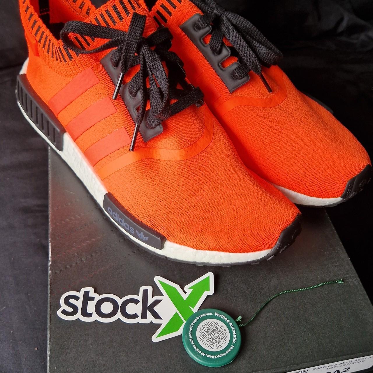 Adidas originals NMD R1 orange noise Size 9. Depop