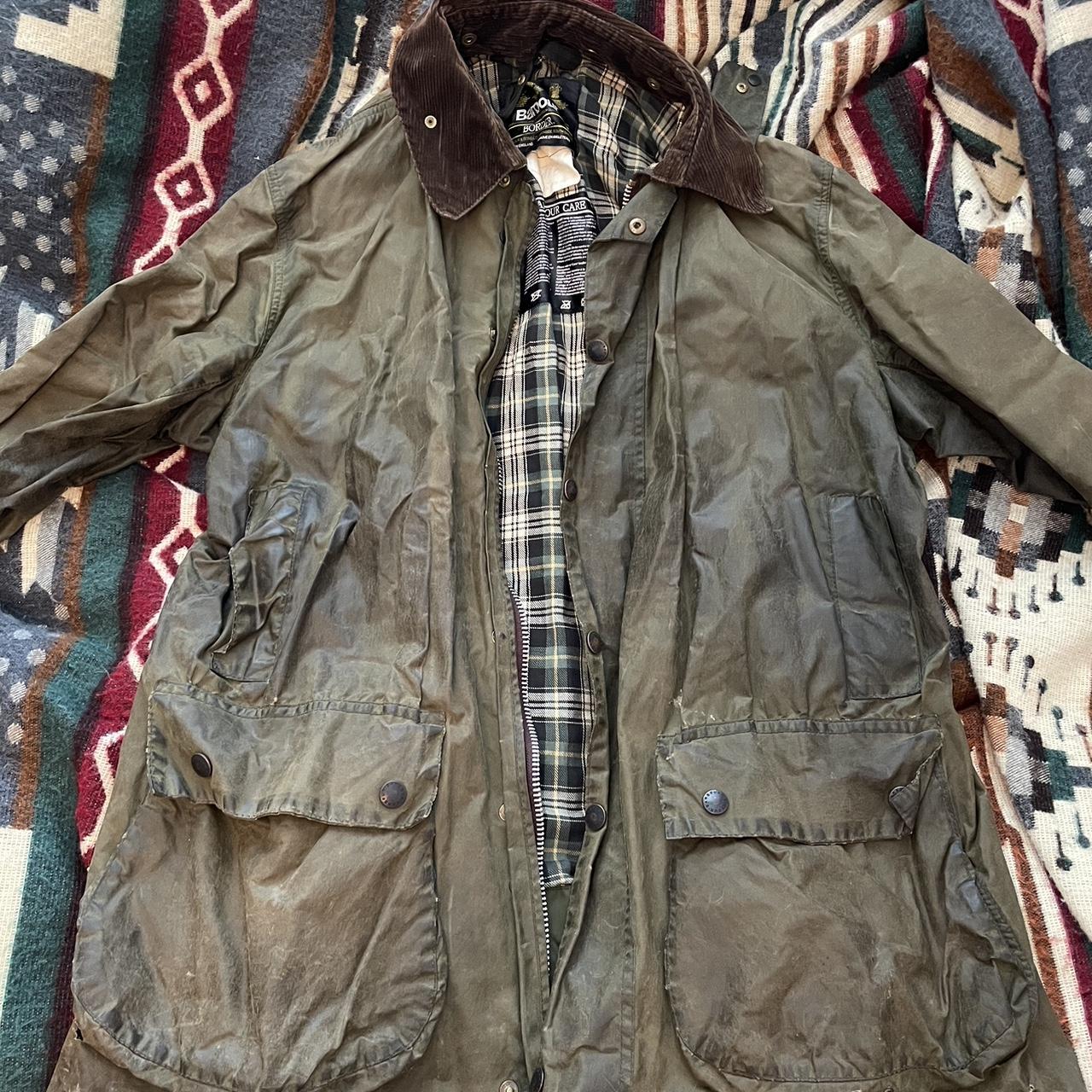 Barbour Border Jacket Size C44 Has signed of heavy... - Depop