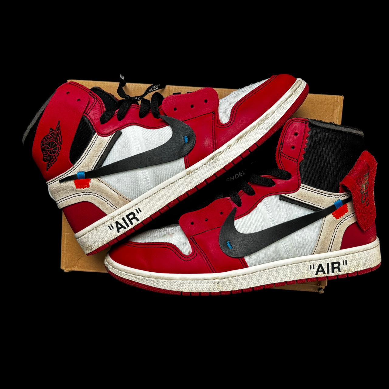 Off White Air Jordan 1s Size-12 Color Red #offwhite... - Depop