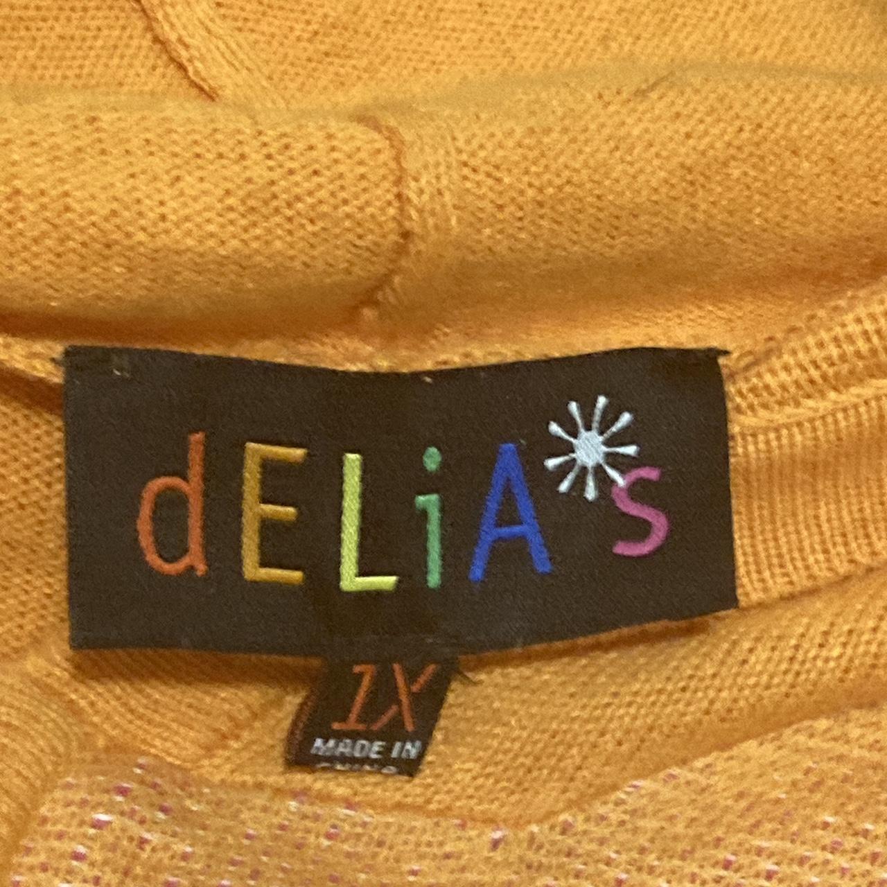 Delia's Women's Orange and Pink Jumper (3)