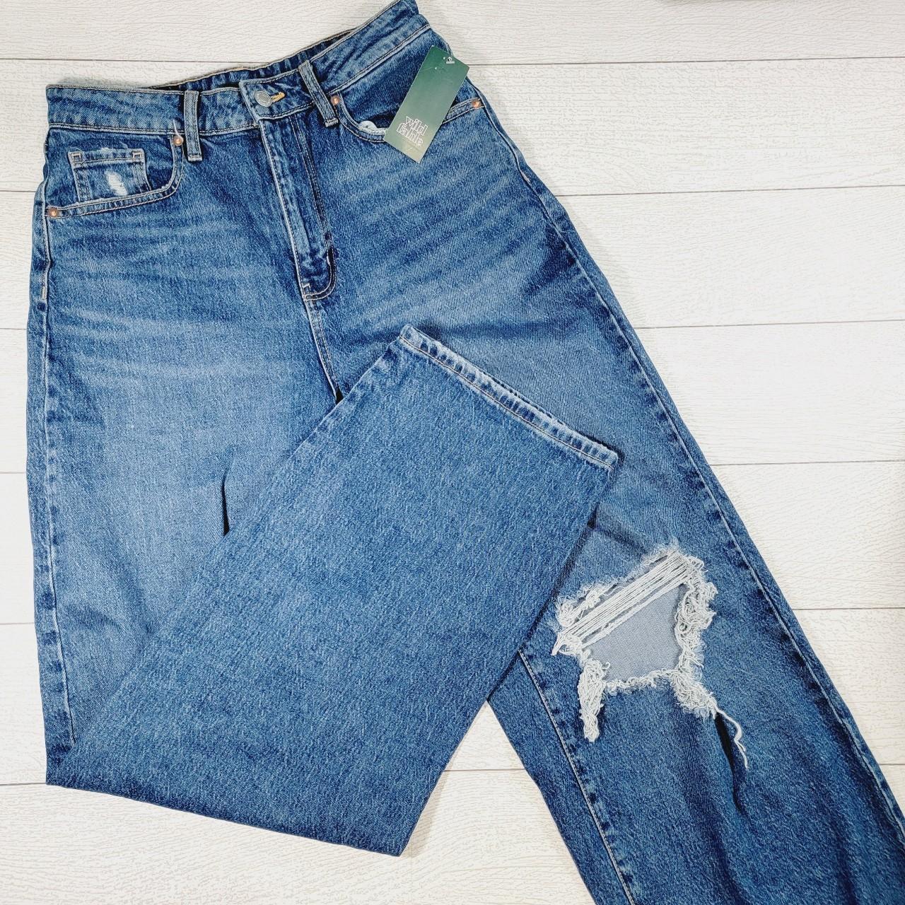 Wild Fable Women's Highest Rise 90s Straight Jeans - Depop