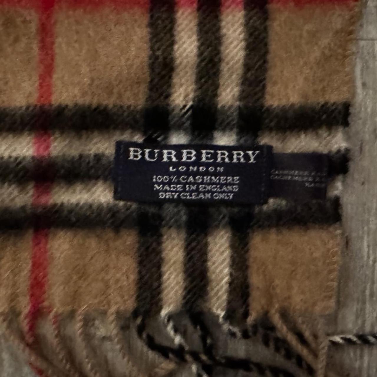 Burberry 100 cashmere scarf clearance original