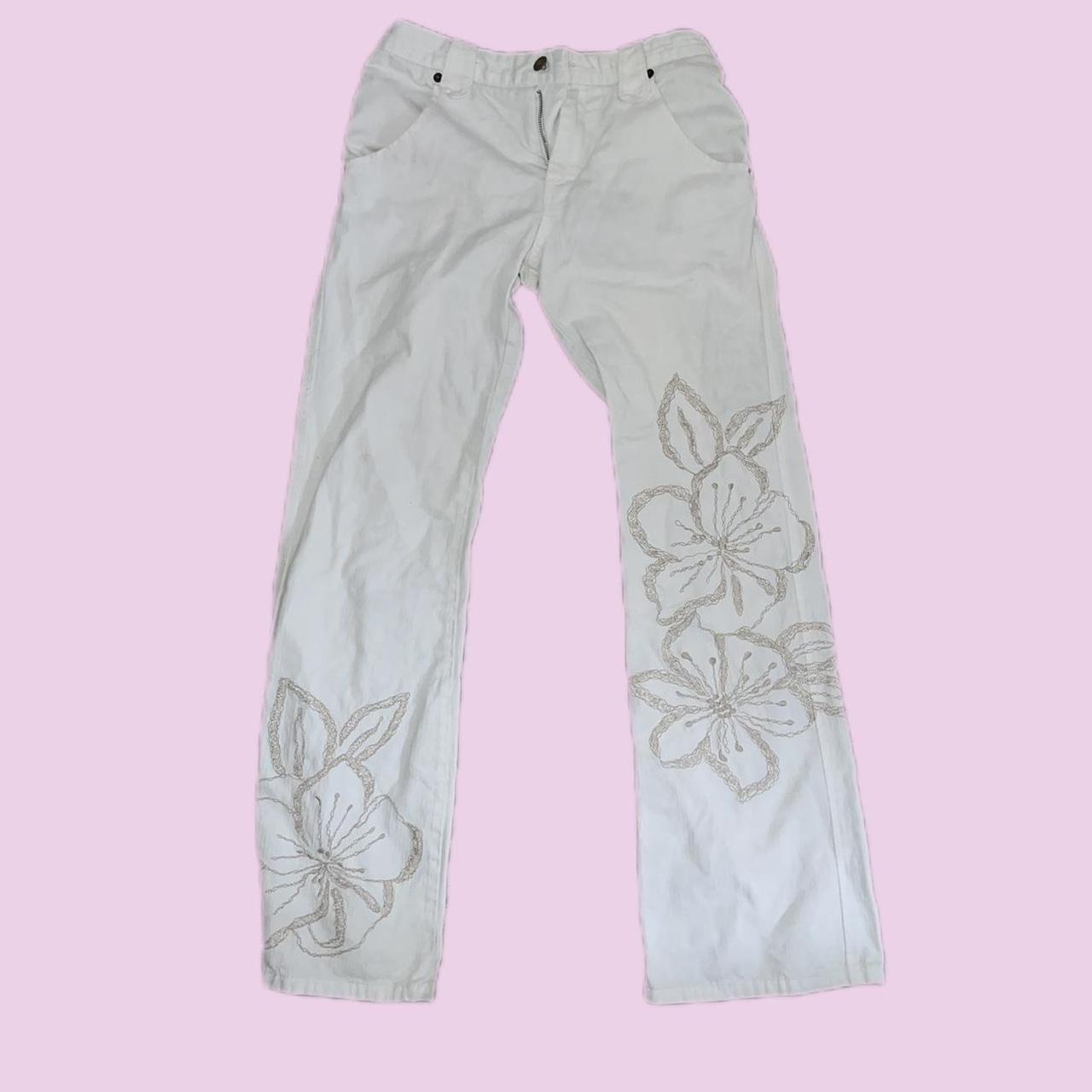 White house black sales market embroidered jeans