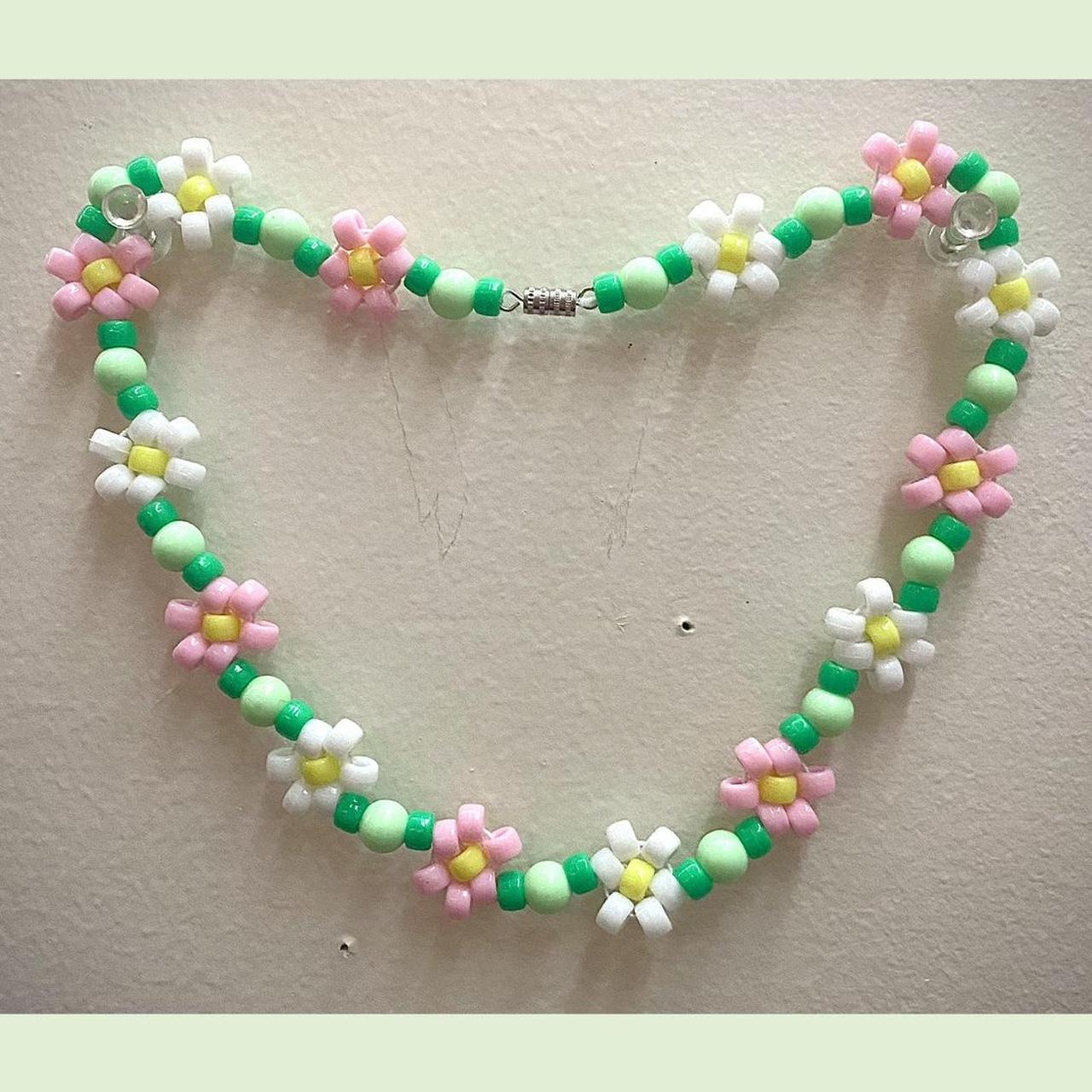Flower Necklace, Beaded Necklaces, Multi Color Necklace , Pearl Necklace -  Etsy | Collar de flores, Tutoriales de joyería hecha a mano, Collar de  perlas