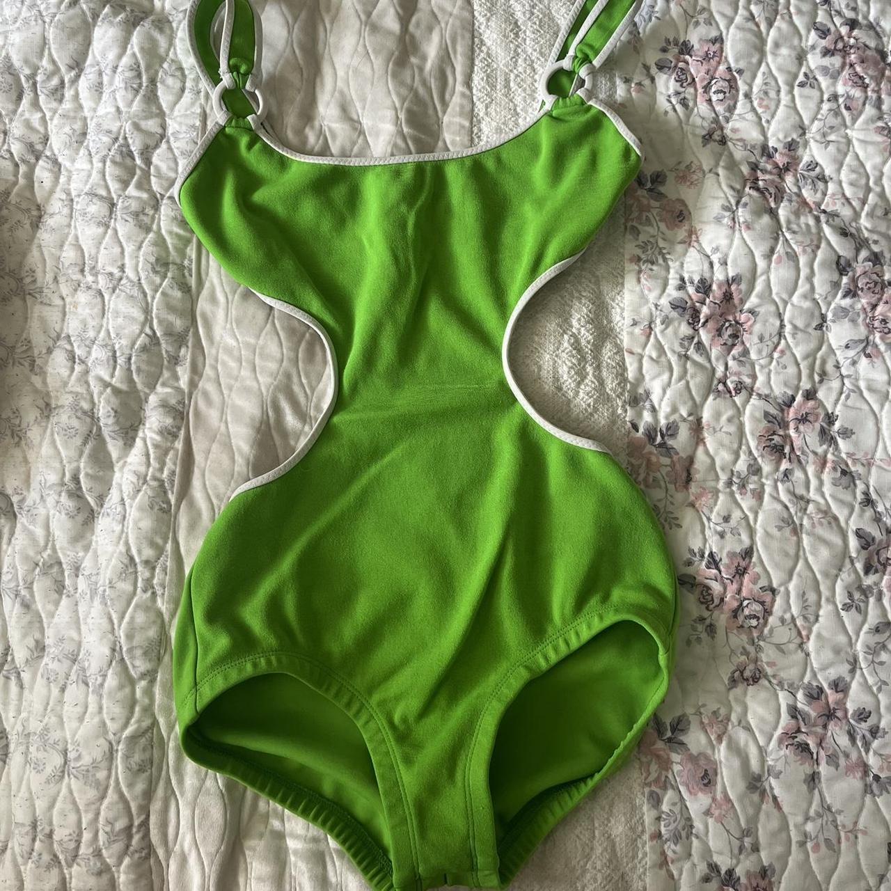 Robin Piccone pretty green body suit. Better for... - Depop