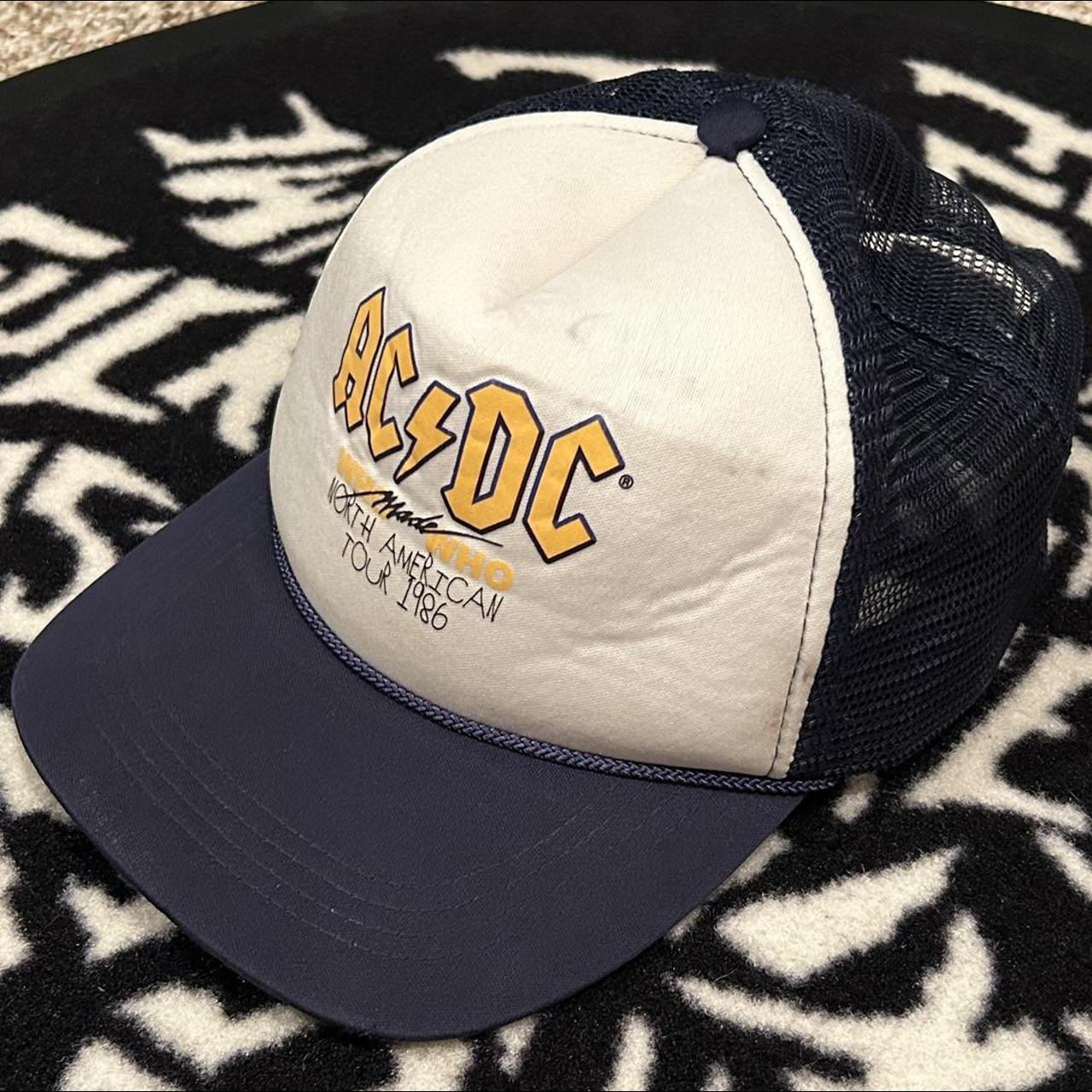 ac/dc who made who north american 1986 tour trucker... | Depop