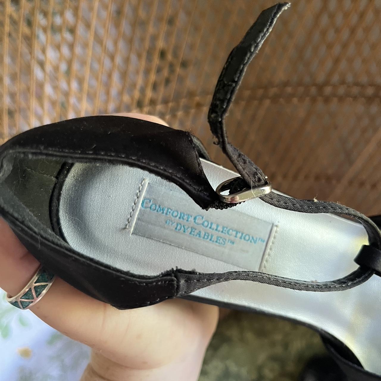 BLACK SATIN WOMENS PUMPS SIZE 12 (fem) Classy and... Depop