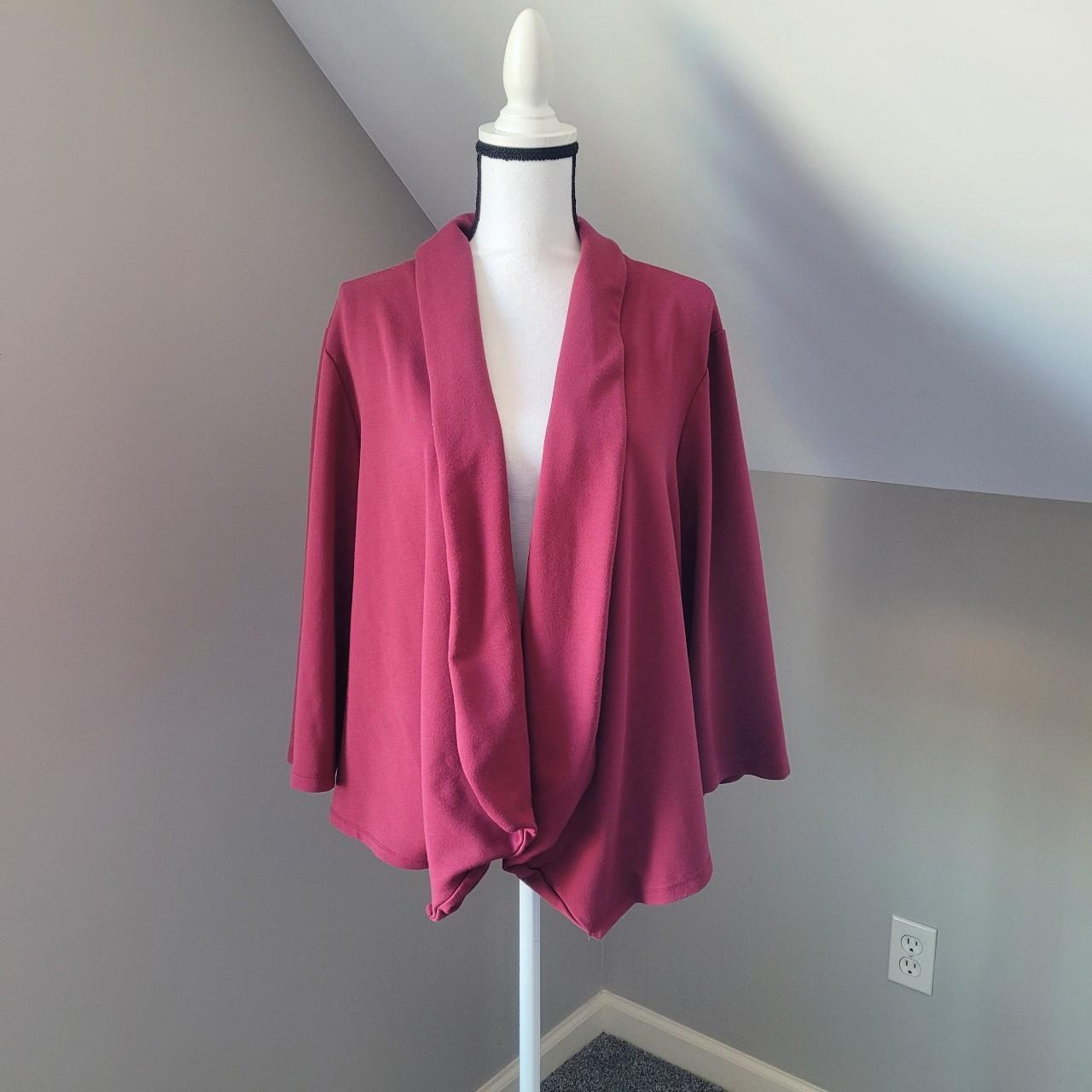 Lane Bryant Women S Burgundy Cardigan Depop