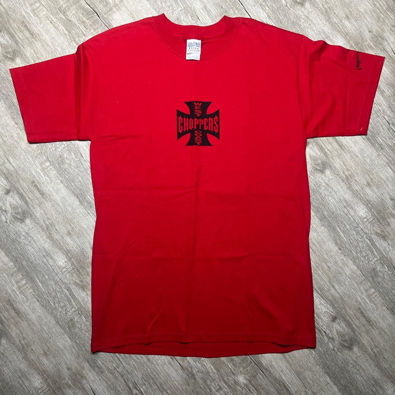 Vintage west coast choppers t shirt tagged Gildan | Depop