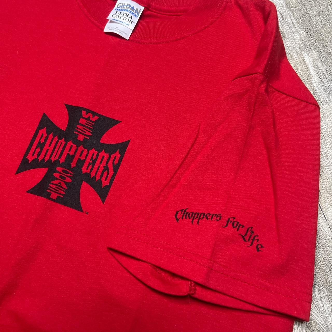Vintage west coast choppers t shirt tagged Gildan | Depop