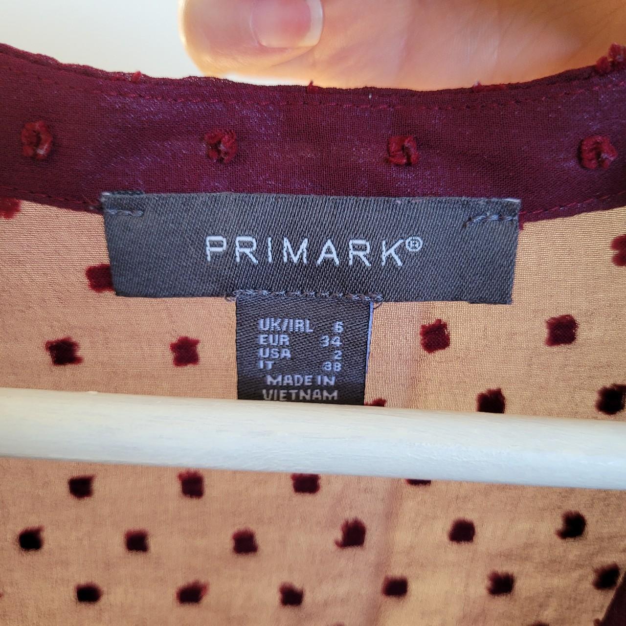 Primark Women's Burgundy and Purple Dress Depop