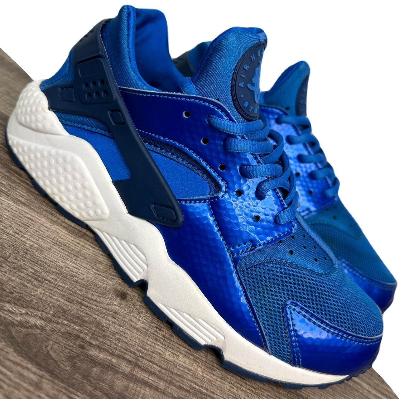 RARE Retro Nike Air Huarache Run Metallic Blue Depop