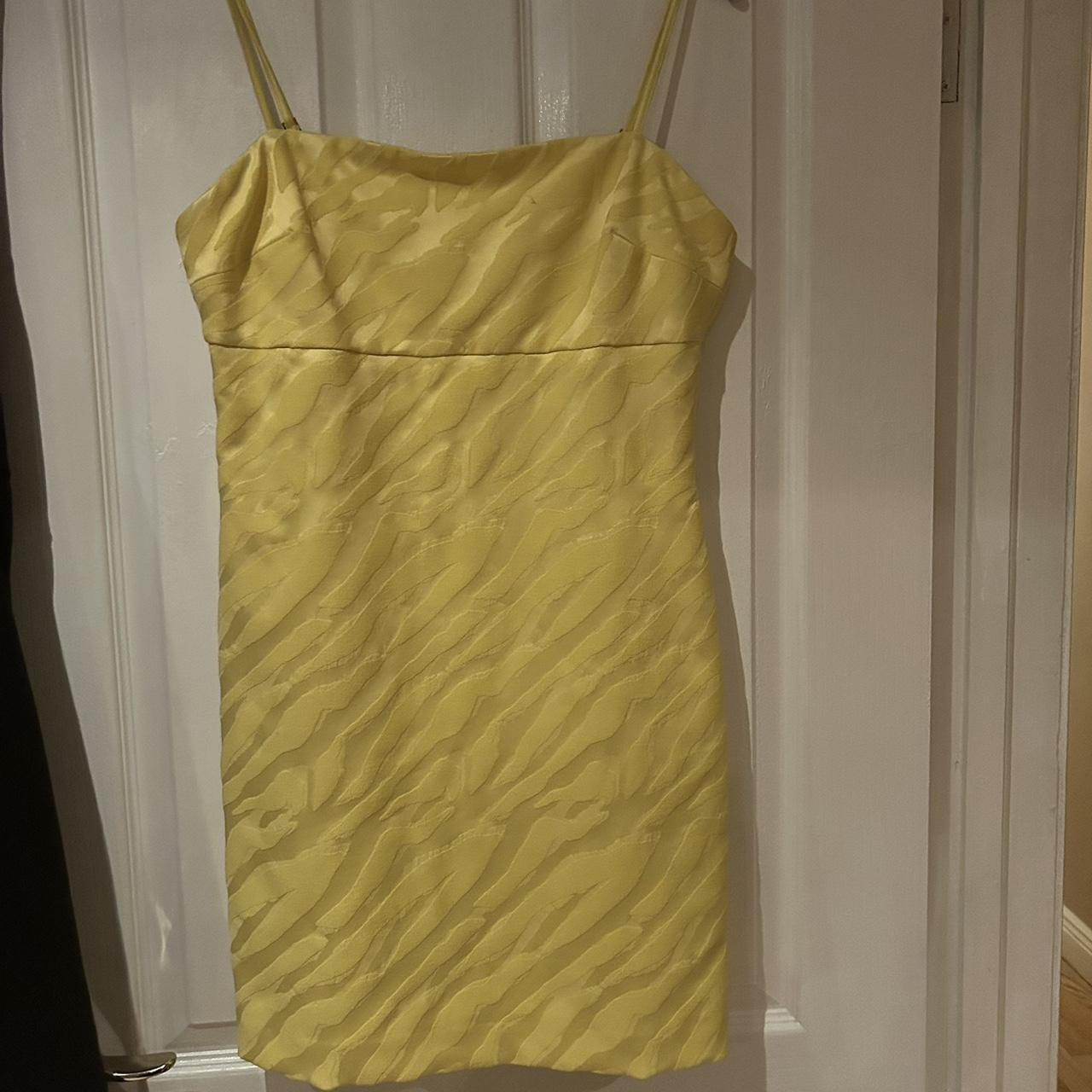 Women yellow dress Never worn Caroline flack Depop