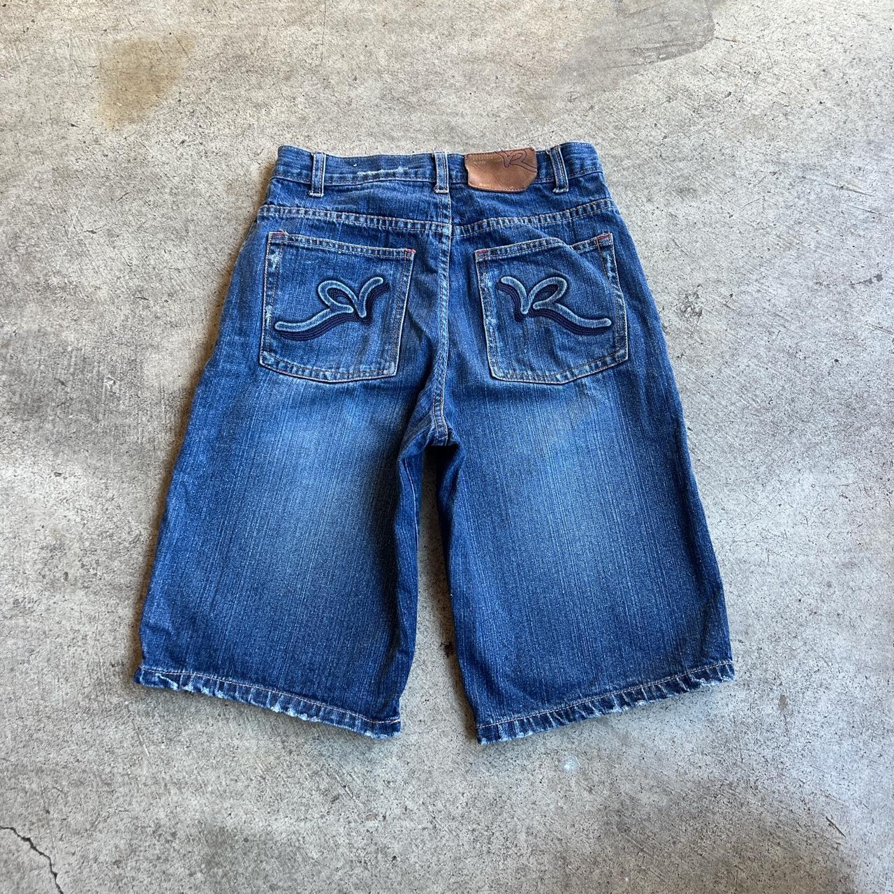 Y2K Vintage Rocawear Jorts With beautiful fade to... - Depop