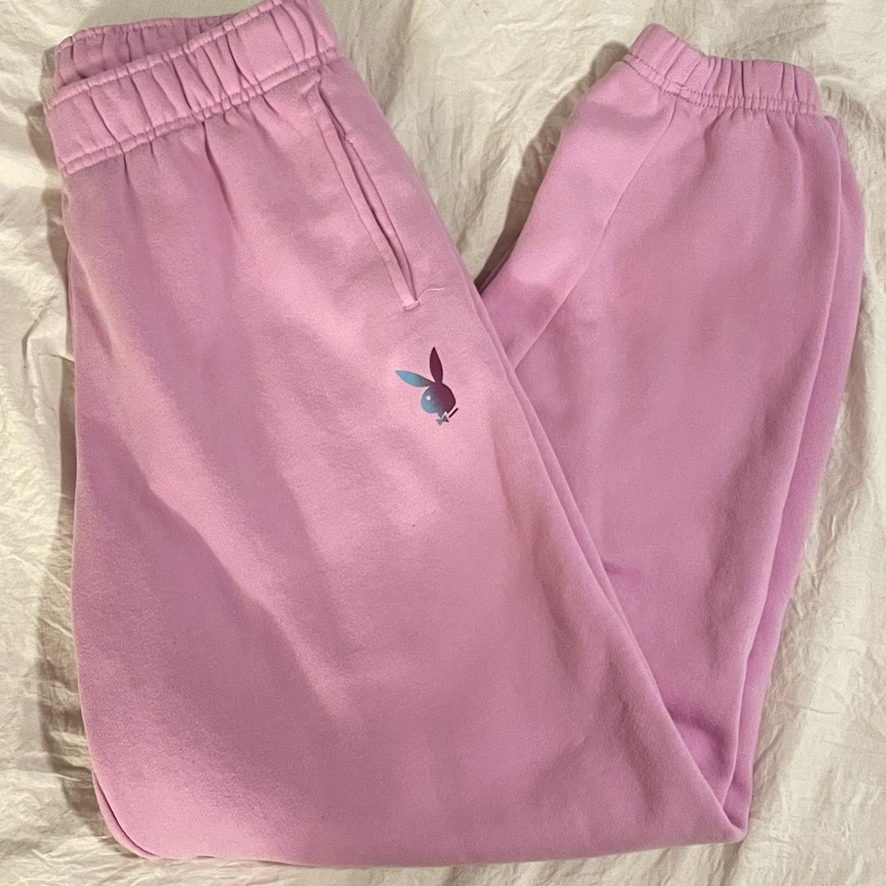 Pink playboy-sweatpants - Depop